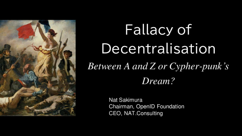 Fallacy of Decentralisation