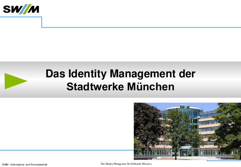 Identity Management für die Stadtwerke München