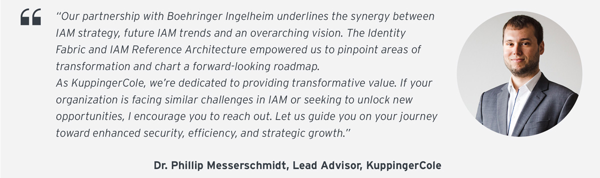 Quote Dr. Phillip Messerschmidt, Lead Advisor, KuppingerCole