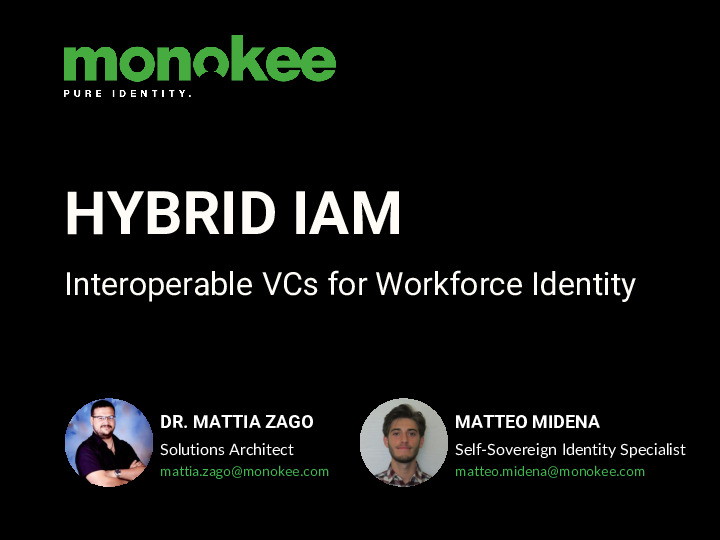 Hybrid IAM: Interoperable Verifiable Credentials for Workforce Identity