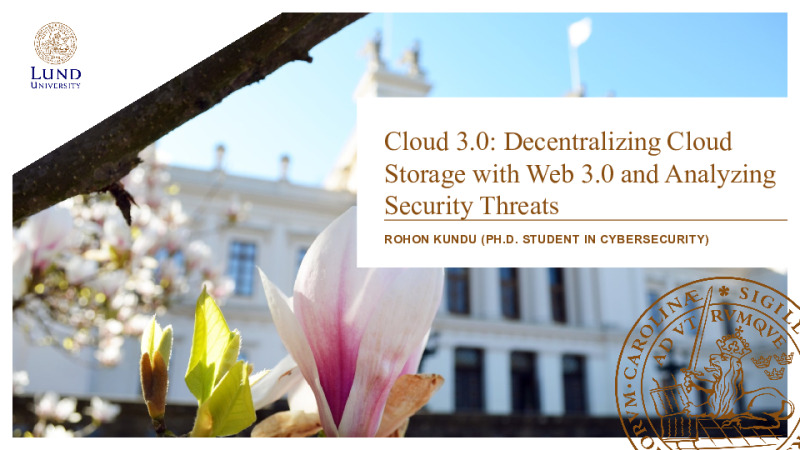 Cloud 3.0: Decentralizing Cloud Storage with Web 3.0 and Analyzing Security Threats