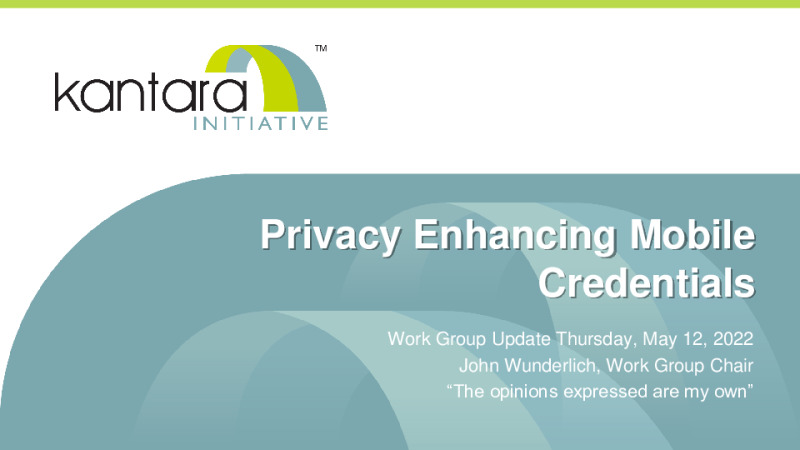Privacy Enhancing Mobile Credentials