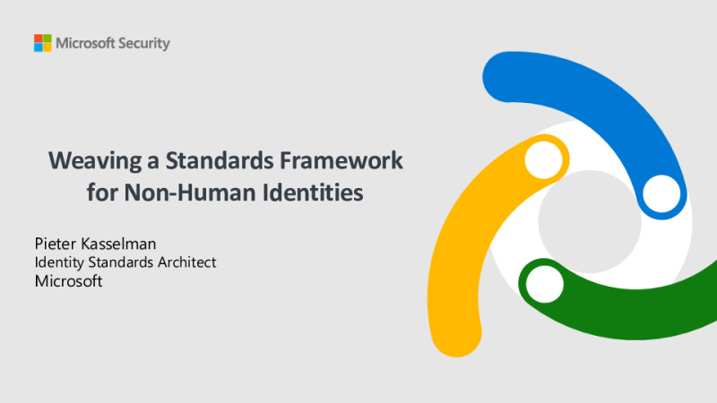 Weaving a Standards Framework for Non-Human Identities