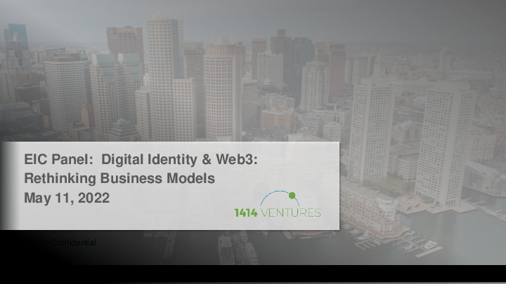 Digital Identity & Web3- Rethinking Business Models