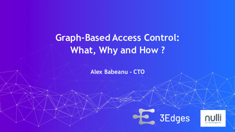 Graph-Based Access Control: What, Why and How ?