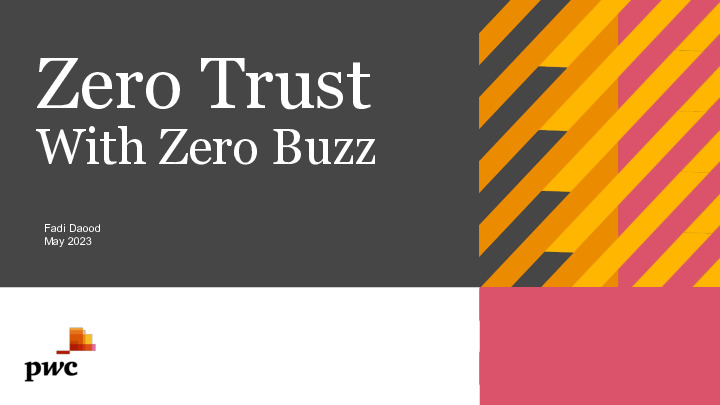 Zero Trust with Zero Buzz