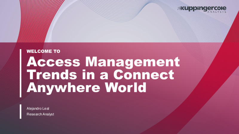Access Management Trends in a Connect Anywhere World