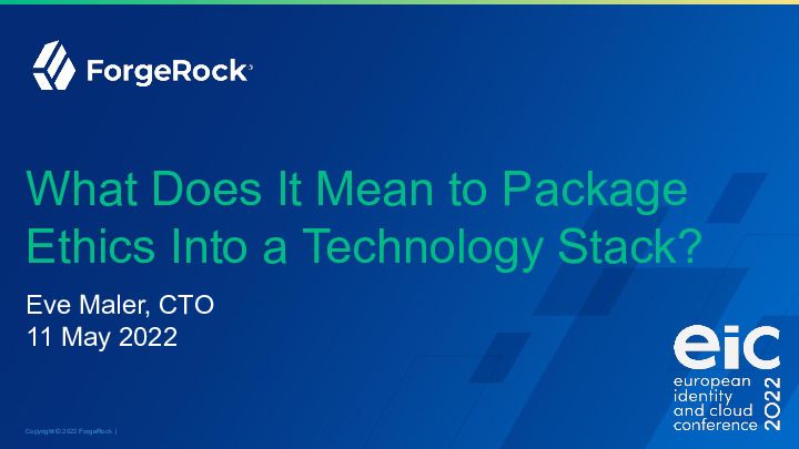 What Does It Mean to Package Ethics Into a Technology Stack?