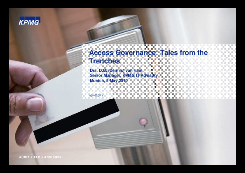 Access Governance: Tales from the Trenches