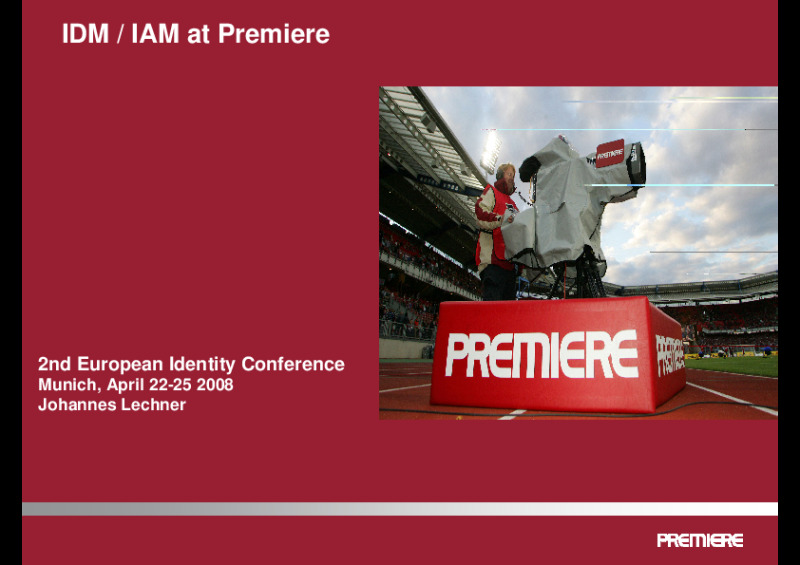 Setting Up the IAM Project Roadmap At Premiere