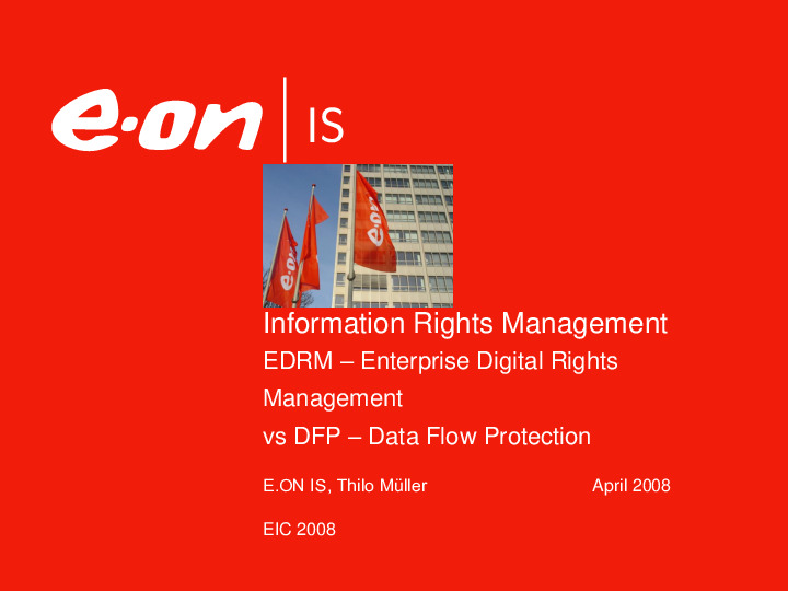 DRM versus Information Protection