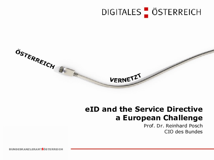 EC Services Directive - Pushing eGovernment in Europe to a New Level