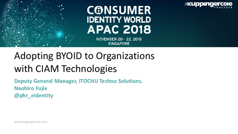 Adopting BYOID to the Organizations with CIAM Technologies