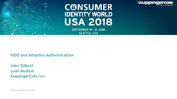 The Latest Trends in Consumer Authentication