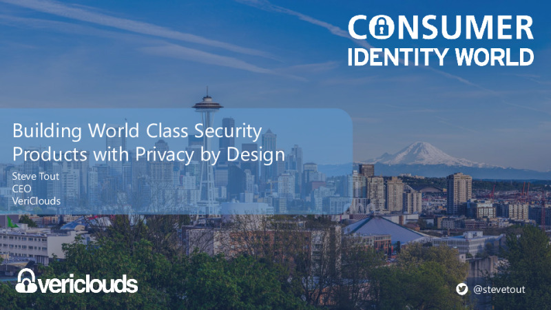 Building World Class Security Products with Privacy by Design