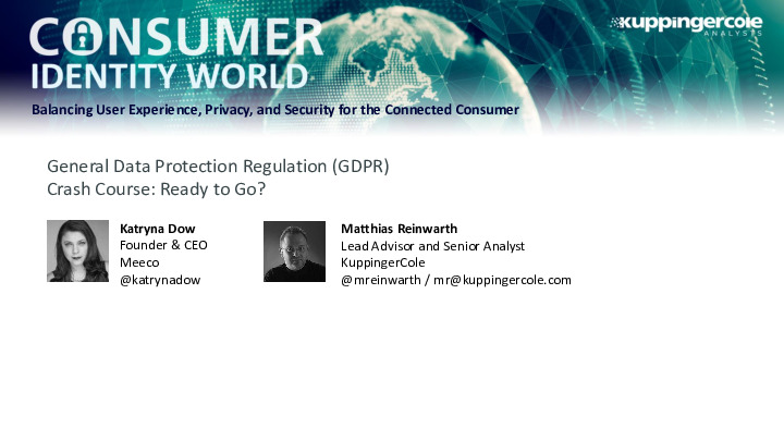General Data Protection Regulation (GDPR) Crash Course: Ready to Go?