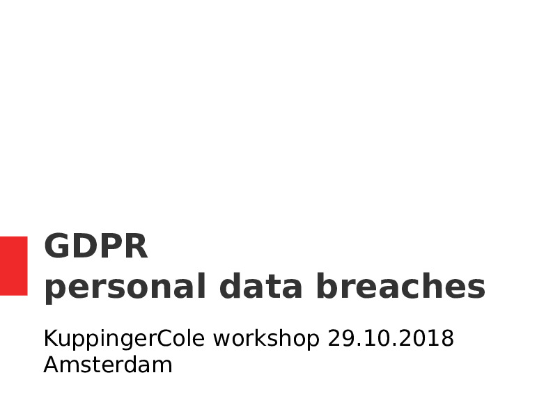 GDPR Breaches