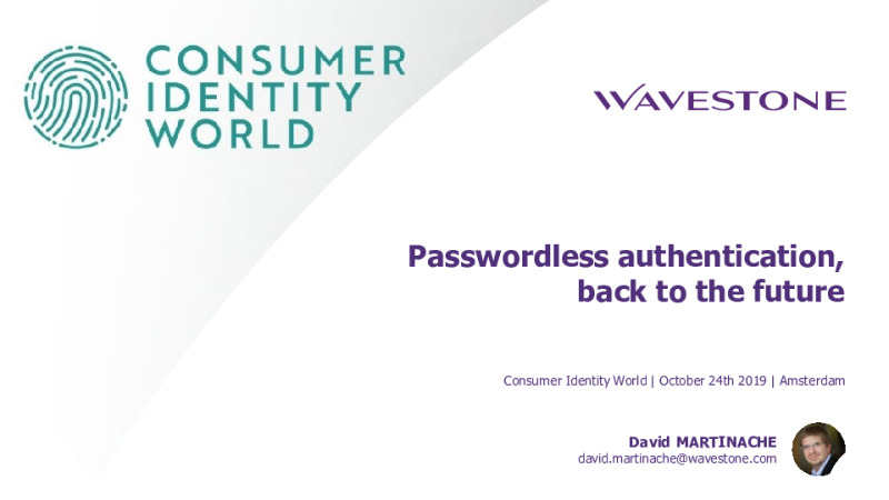 Passwordless Authentication: Back to the Future