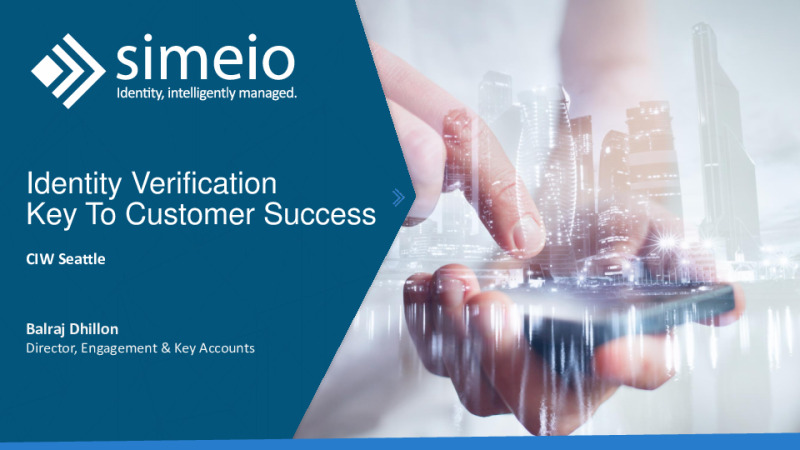 Identity Verification - Key to Customer Success