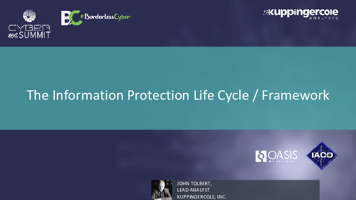 The Information Protection Lifecycle