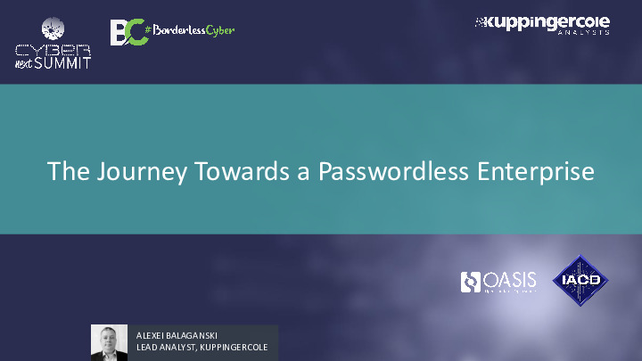 The Journey Towards a Passwordless Enterprise