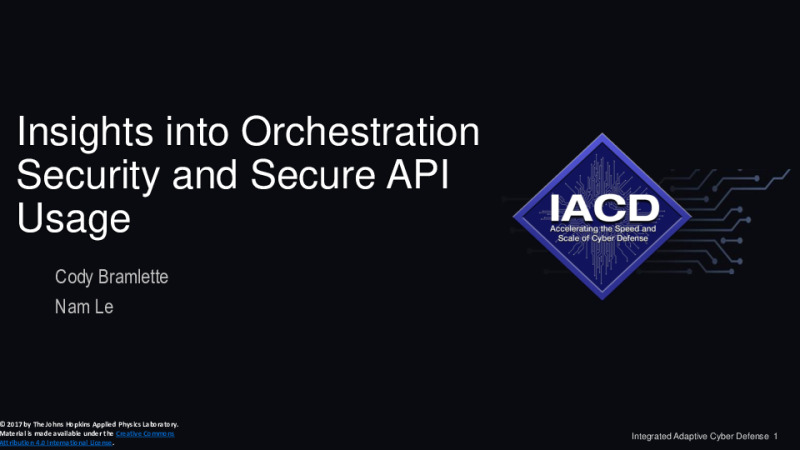 Insights for Secure API Usage in Conjunction with Security Automation and Orchestration