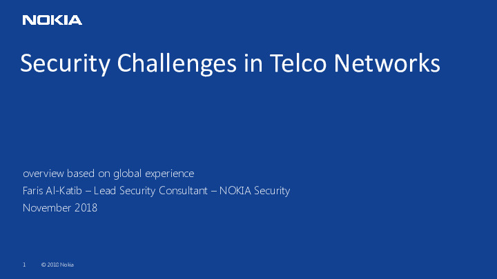 Security Challenges in Mobile Networks