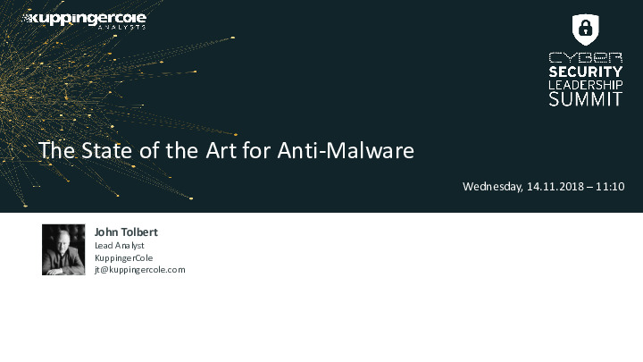 The State of the Art of Anti-Malware Protection