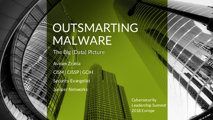 Outsmarting Malware: The Big (Data) Picture