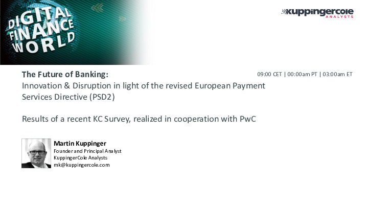 Findings from a Recent KuppingerCole Study on PSD2 Readiness