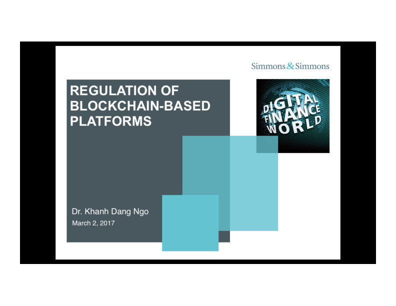 Regulation of Blockchain based Platforms