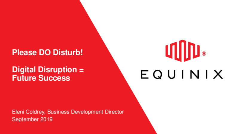 Please DO Disturb – Why Digital Disruption Means Future Success