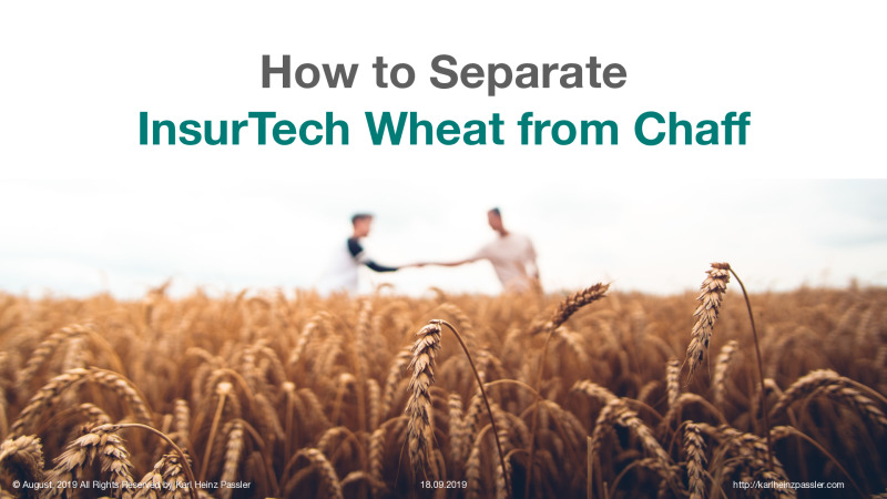 Three Steps to Separate Insurtech Wheat from the Chaff