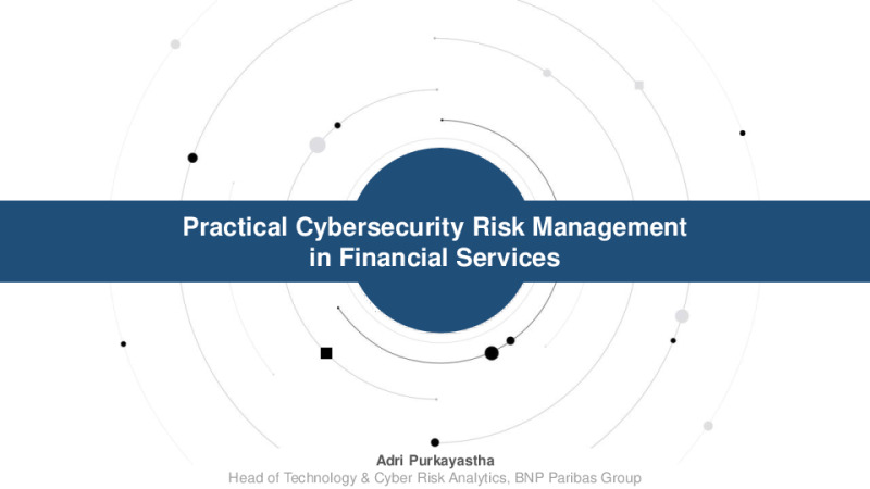 Practical Cybersecurity Risk Management in Financial Services