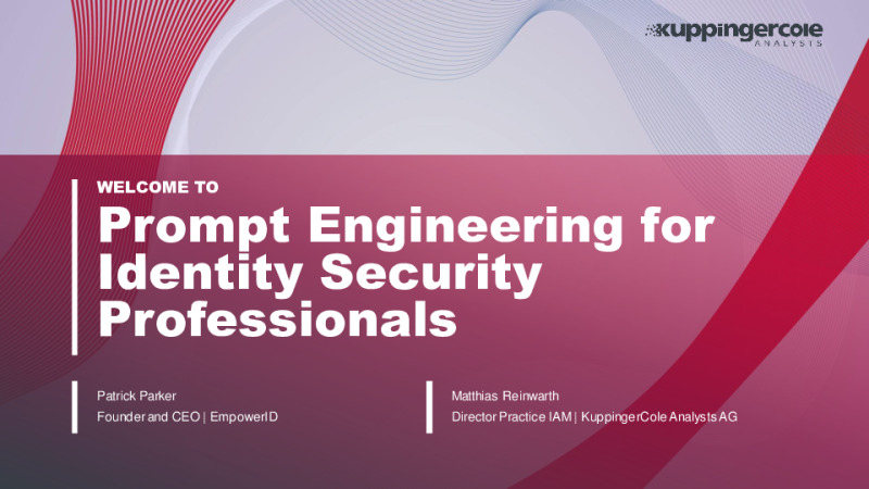 Prompt Engineering for Identity Security Professionals