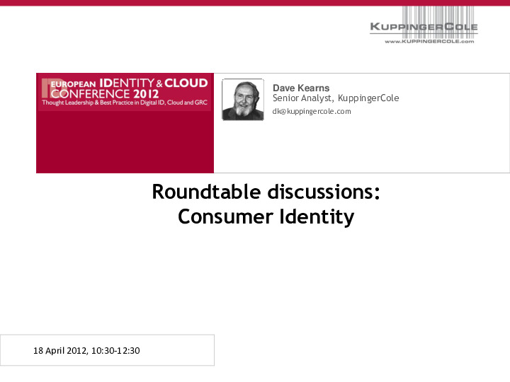 Consumer Identity Systems - Trends