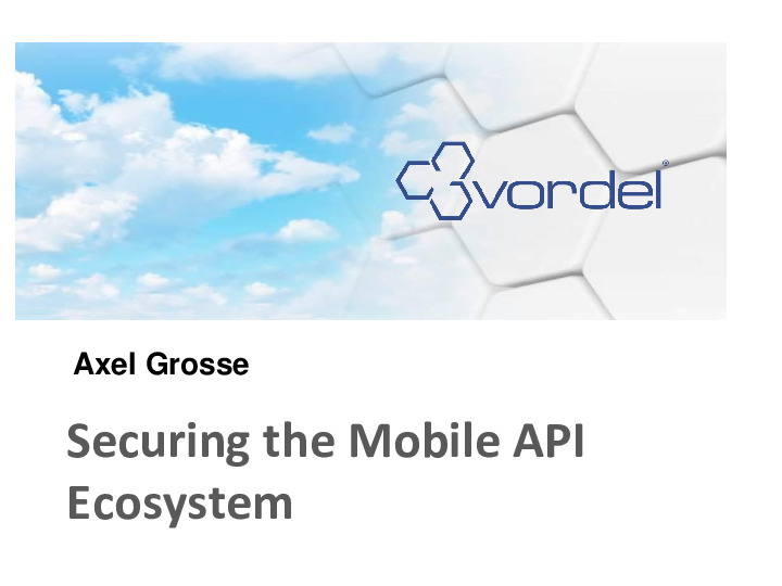 Securing the Mobile API Ecosystem