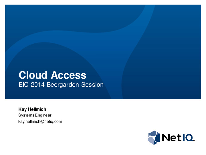 Simple and Secure Access to Cloud-Based Services