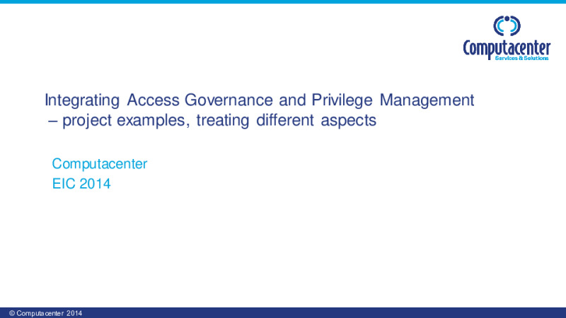 Securing Elevated Privileges: Integrating Access Governance and Privilege Management