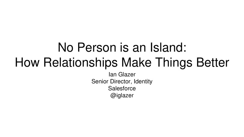 No Person is an Island: How Relationships Make the IT World More Manageable