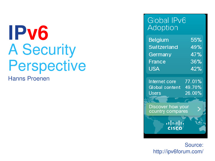 IPv6 - a Security Perspective