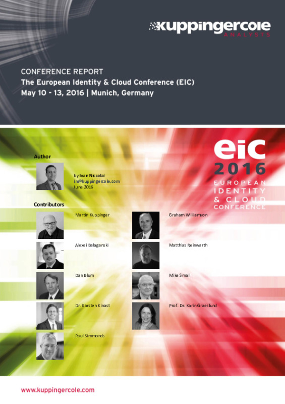 European Identity & Cloud Conference 2016 Report
