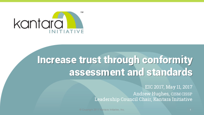 How do Standards and Conformity Assessment Schemes Increase Trust in Digital Identity Systems?