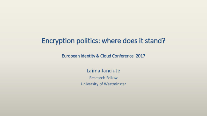 Encryption Politics: Where does it Stand?