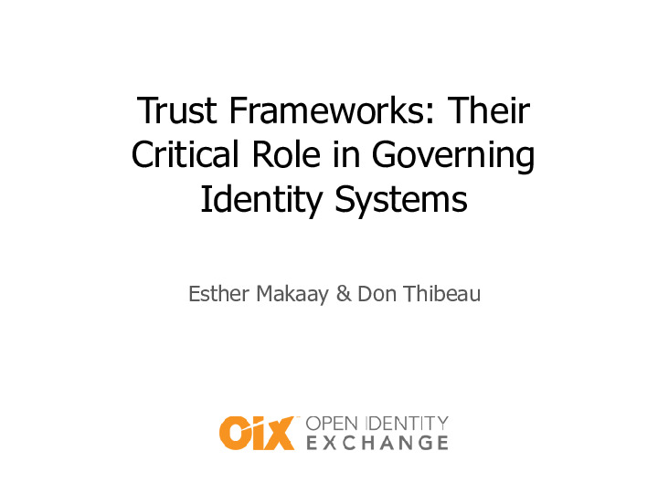 New Tools & Rules for Identity Management