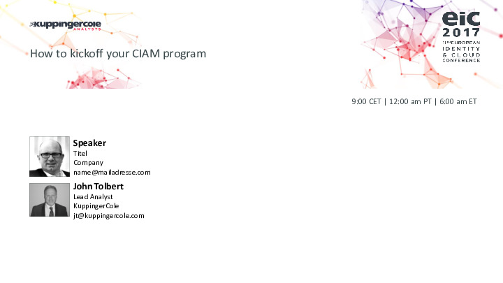 How to Kick Off your Customer Identity Management (CIAM) Program
