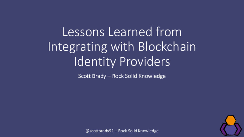 Lessons Learned from Integrating with Blockchain Identity Providers