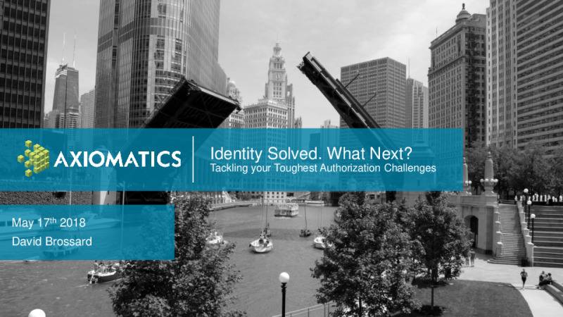 Identity Solved. What Next? Tackling your Toughest Authorization Challenges