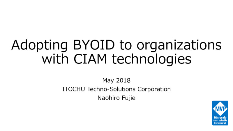 Adopting BYOID through CIAM Technologies
