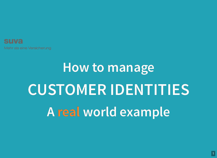 How to manage Customer Identities – a Real World Example